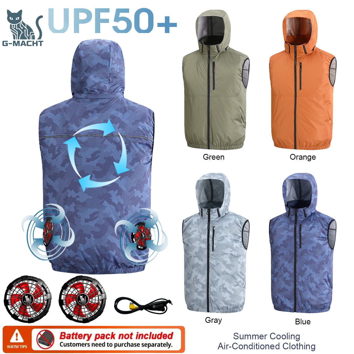 Outdoor Sport Jacket Brand - Colete/Jaqueta Corta-Vento Ultraleve Esportivo de Verão