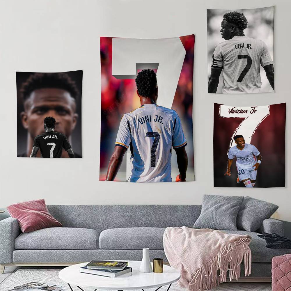 Outdoor Sport Background - Bandeira de Jogador de Futebol V-Vinicius