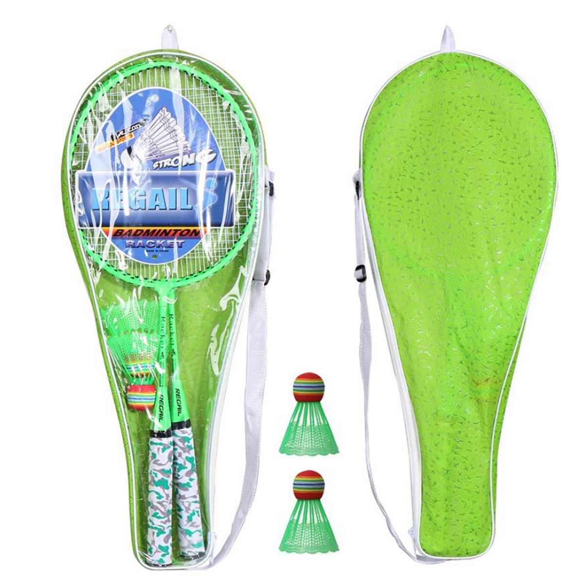Indoor Sport And Outdoor Sports - Raquetes de badminton para crianças, conjunto
