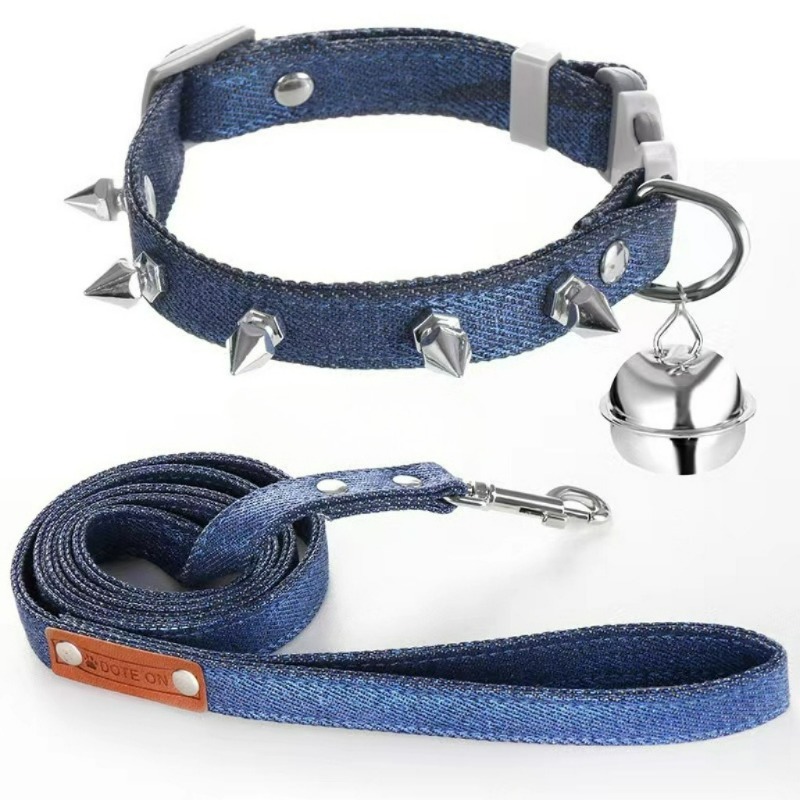 Headcollar Rope Set - Rebite animal de estimação anti-mordida denim