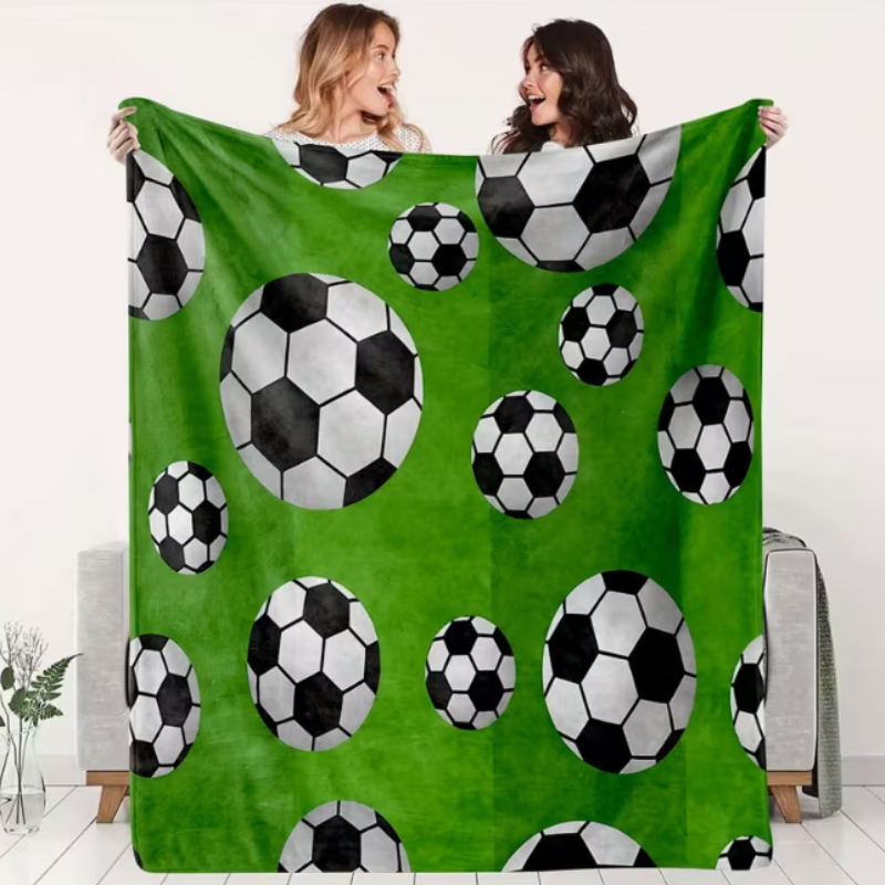 Outdoor Sport Background - Cobertor retrô preto e branco com