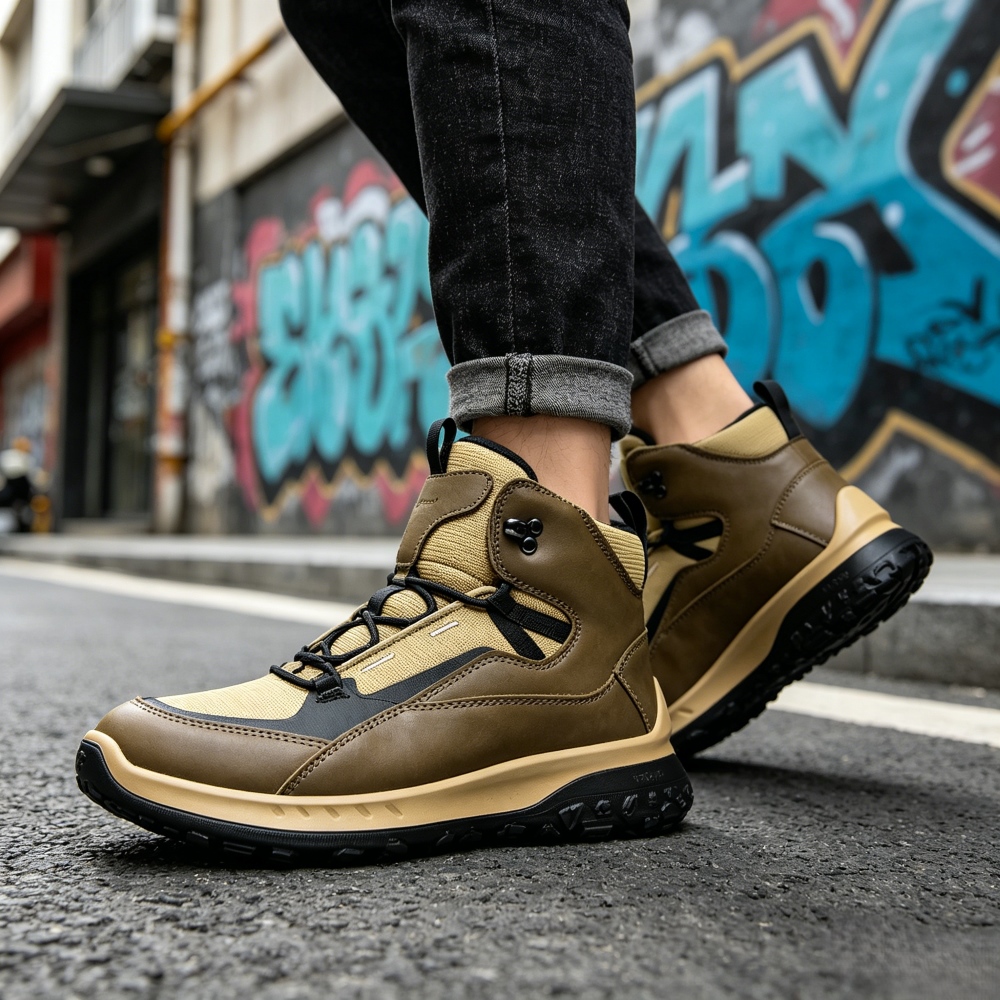 Tênis de Couro Cano Alto Mascu - Outdoor Sport Brand Shoes avaliação e preço