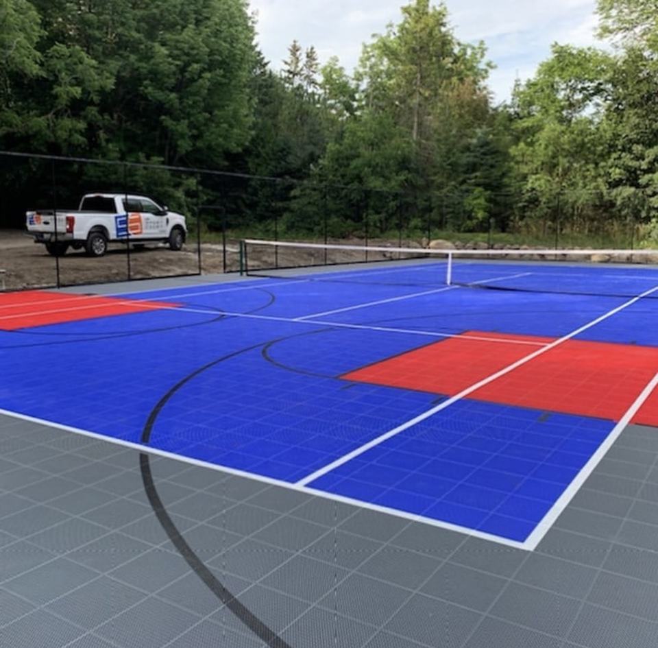 Piso Interligado para Quadra d - Outdoor Sport Court Tiles avaliação e preço