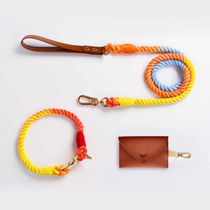 Loudik atacado tecido à mão co - Headcollar Rope Set avaliação e preço