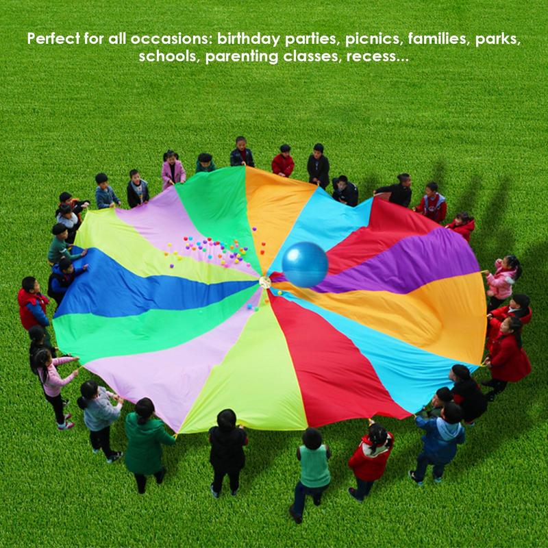 Pára-quedas arco-íris para cri - Outdoor Sports Umbrella avaliação e preço