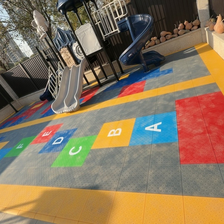 Piso Esportivo Profissional de - Outdoor Sport Court Tiles avaliação e preço