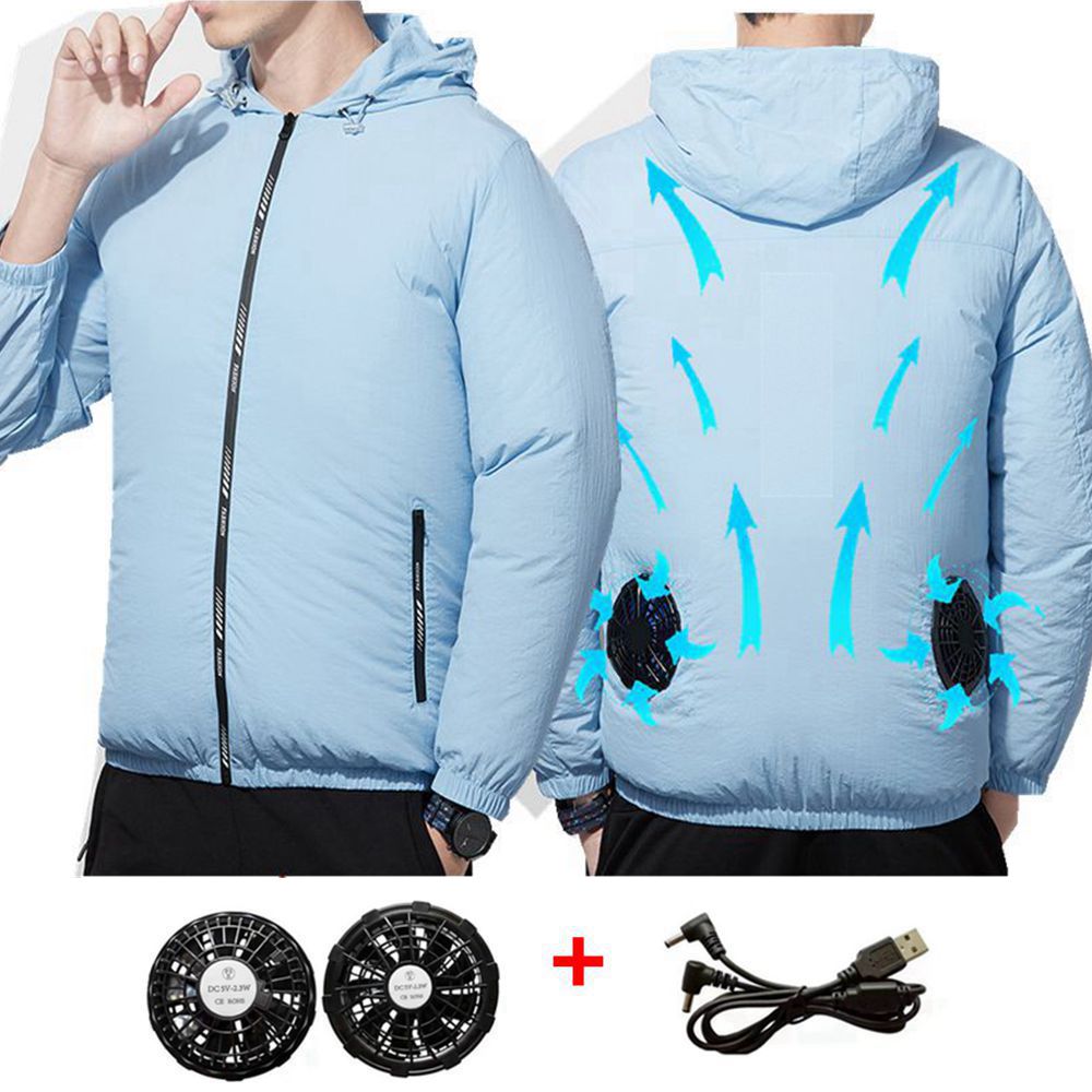 Verão esporte ventilador ar co - Outdoor Sport Jacket Brand avaliação e preço