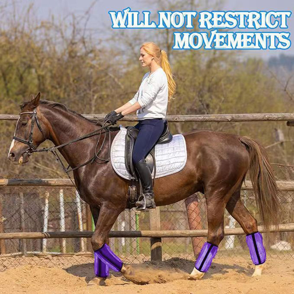 4 Peças Botas de Malha Respirá - Brushing Boot Horse avaliação e preço